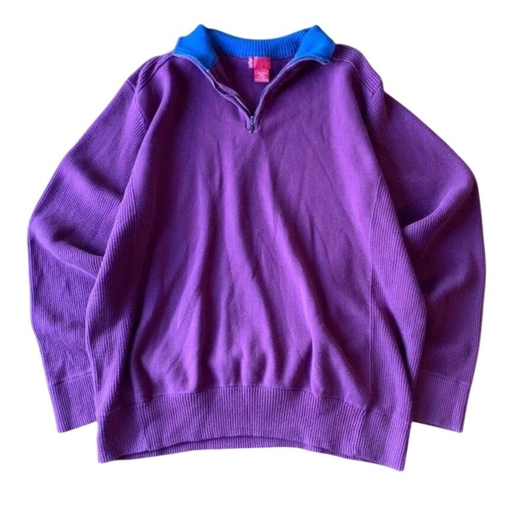 Levi's Red‎ Tab Quarter-Zip Cotton Knit Quarter-Zip Sweater